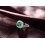 2 Carat princess cut Emerald and Diamond Double Halo Engagement Ring in White Gold