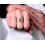 2 Carat Emerald and Diamond Engagement Ring in White Gold