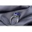 Antique 1.50 Carat cushion cut Sapphire and Diamond Halo Engagement Ring in White Gold