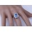 Designer 2 Carat emerald cut Sapphire and Diamond Double Halo Engagement Ring for Women