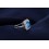 Designer 2 Carat emerald cut Sapphire and Diamond Double Halo Engagement Ring for Women