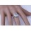2 Carat Topaz and Diamond double halo engagement ring in White Gold