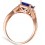 Beautiful 2 Carat Blue Sapphire and Diamond Engagement Ring in Rose Gold