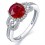 Marvelous Ruby and Diamond Engagement Ring 