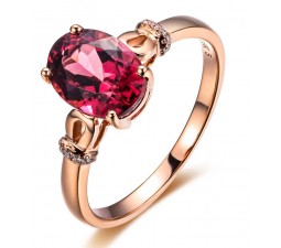 1.50 Carat Pink Sapphire and Diamond Designer Gemstone Engagement Ring in Rose Gold
