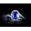 Inexpensive 1.50 Carat Blue Sapphire and Diamond Infinity Engagement Ring in White Gold