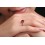 1 Carat Solitaire Ruby Antique Engagement Ring in Rose Gold