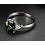 2 Carat Emerald and Diamond Engagement Ring in White Gold