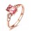 Beautiful 1 Carat Pink Sapphire and Diamond Engagement Ring in Rose Gold