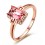 Designer 1.25 Carat Pink Sapphire and Diamond Gemstone Engagement Ring in Rose Gold