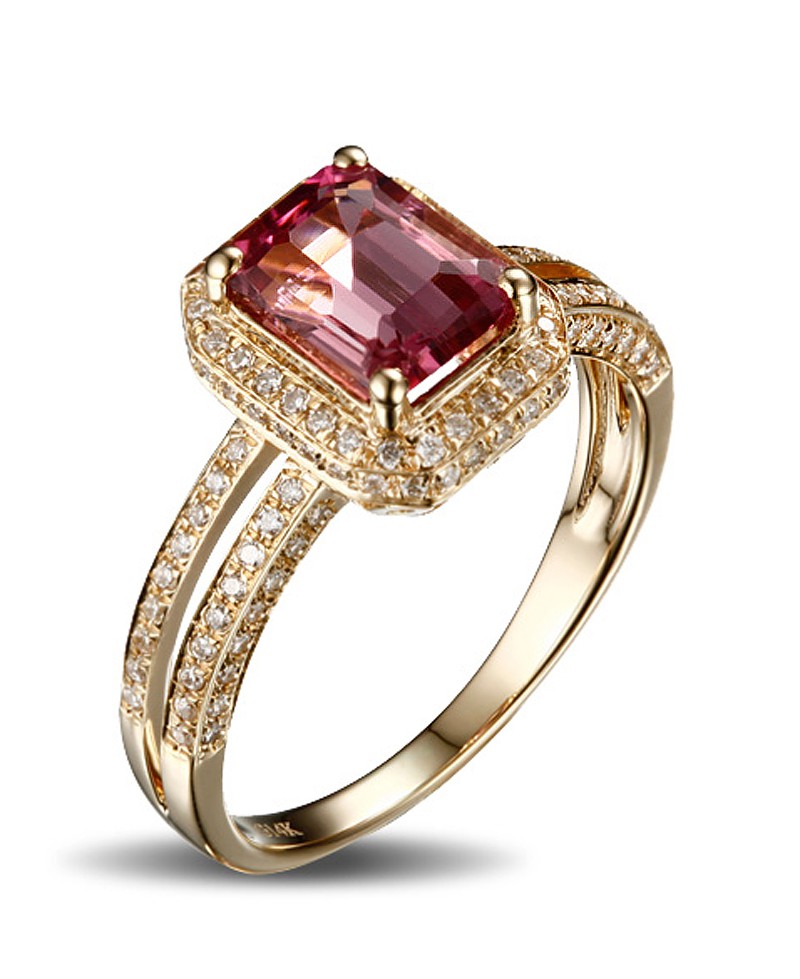 14Kt Gold Red Ruby Diamond Ring (3gm, 0.50ct) – Diamtrendz