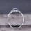 Beautiful Sapphire and Diamond Engagement Ring on 10k White Gold