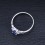 Beautiful Sapphire and Diamond Engagement Ring on 10k White Gold