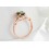 Beautiful 1 Carat cushion cut Emerald and Diamond Engagement Ring in Rose Gold