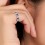 Designer 1 Carat alternating Diamond and Sapphire Wedding Ring Band in White Gold