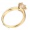 1 Carat Round shape Morganite Solitaire Engagement Ring in Yellow Gold