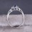 Affordable Sapphire and Diamond Engagement Ring on 10k White Gold