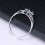 Affordable Sapphire and Diamond Engagement Ring on 10k White Gold