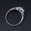 Affordable Sapphire and Diamond Engagement Ring on 10k White Gold