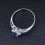 Affordable Sapphire and Diamond Engagement Ring on 10k White Gold