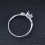Unique Sapphire Engagement Ring on 10k White Gold