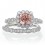 2 Carat Princess Cut Emerald and Diamond Wedding Ring set on 10k White Gold