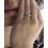 1.5 Carat Round cut Vintage Emerald and Diamond Engagement Ring on 10k White Gold