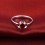 Beautiful Solitaire Ruby Engagement Ring on 10k White Gold