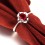 Beautiful Solitaire Ruby Engagement Ring on 10k White Gold