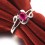 Ruby Solitaire Engagement Ring on 10k White Gold