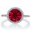 2.5 Carat Huge Emerald and Diamond Halo Classic Engagement Ring on 10k Rose Gold