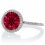 2.5 Carat Huge Emerald and Diamond Halo Classic Engagement Ring on 10k Rose Gold