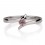 .50 carat Round Cut Morganite  Solitaire Engagement Ring in 10k White Gold