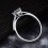 0.5 Carat Princess cut Diamond Multistone Ring On 10K White Gold