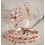 2.25 carat Morganite Diamond Trio Wedding Bridal Ring Set in 10k Rose Gold with Engagement Ring & 2 Wedding Bands