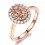 Limited Time Sale Double Halo 1.50 carat Morganite and Diamond Engagement Ring in 10k Rose Gold for Women