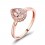 Limited Time Sale 1.25 carat Pear cut Morganite and Diamond Halo Engagement Ring in 10k Rose Gold for Women