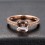 Limited Time Sale 1.50 carat Princess Cut Morganite and Diamond Bridal Wedding Ring Set in Rose Gold: Bestselling Design