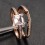 Limited Time Sale 1.50 carat Princess Cut Morganite and Diamond Bridal Wedding Ring Set in Rose Gold: Bestselling Design