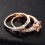 Limited Time Sale 1.50 carat Princess Cut Morganite and Diamond Bridal Wedding Ring Set in Rose Gold: Bestselling Design