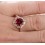 Limited Time Sale: Vintage Antique Design 1.25 Carat Red Ruby and Diamond Engagement Ring in 10k Rose Gold for Women on Sale