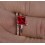 Limited Time Sale: 1.25 Carat Red Ruby (princess cut Ruby) and Diamond Engagement Bridal Wedding Ring Set in 10k Rose Gold