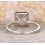 Limited Time Sale: 1.25 Carat Peach Pink Morganite (princess cut Morganite) and Diamond Engagement Ring in 10k White Gold