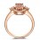 Limited Time Sale 1.25 carat Morganite (Oval cut Morganite) and Diamond Halo Engagement Ring in 10k Rose Gold for Women