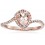 Limited Time Sale: 1.25 Carat Peach Pink Morganite (pear cut Morganite) and Diamond Engagement Ring in 10k Rose Gold