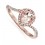 Limited Time Sale: 1.25 Carat Peach Pink Morganite (pear cut Morganite) and Diamond Engagement Ring in 10k Rose Gold