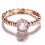 Bestselling Morganite Engagement Ring on Sale: 1 Carat Morganite Solitaire Engagement Ring in Rose Gold