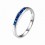 Sapphire Wedding Band on 10k White Gold
