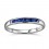 Sapphire Wedding Band on 10k White Gold